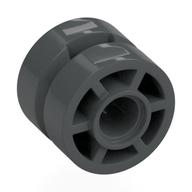 Wheel 14mm D. x 9.9mm with Centre Groove, Fake Bolts Large and 6 Spokes (Dark Bluish Gray)