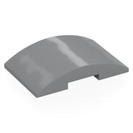 Brick Curved 4 x 6 Double, 2 x 4 Cutout (Light Bluish Gray)