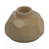 Rock Boulder 2 x 2 x 1, Bottom (Dark Tan)