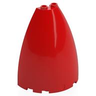 Cone Half 6 x 3 x 6 (Elliptic Paraboloid) (Red)