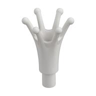 Headwear Accessory Crown Long with Bar (White)