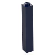 Brick 1 x 1 x 5 with Solid Stud (Dark Blue)