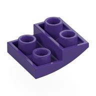 Brick Curved Inverted 2 x 2 x 2/3 (Dark Purple)