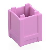Container Box 2 x 2 x 2 - Top Opening (Bright Pink)
