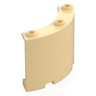 Panel 4 x 4 x 3 Quarter Cylinder (Tan)
