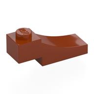 Brick Curved, 3 x 1 with 1/3 Inverted Cutout (Dark Orange)
