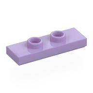 Plate Special 1 x 3 with 2 Studs with Groove and Inside Stud Holder (Jumper) (Lavender)