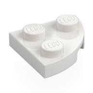 Plate Round Corner 2 x 2 (White)