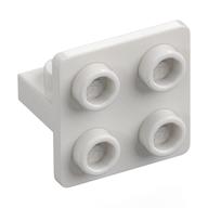 Bracket 1 x 2 - 2 x 2 Centered (White)
