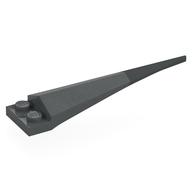 Plate Special 1 x 2 with Angular Extension and Dark Bluish Grey Tip (Dark Bluish Gray)