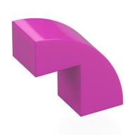Brick Curved 1 x 2 x 1 2/3 with 1 Cutout (Dark Pink)