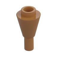 Cone 1 x 1 Inverted with Bar at Bottom (Ice Cream Cone) (Medium Nougat)