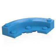 Brick Round Corner 5 x 5 Macaroni with 1/3 Inner Side (Dark Azure)