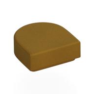 Tile Round 1 x 1 Half Circle (Pearl Gold)
