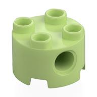 Brick Round 2 x 2, Pin Holes (Yellowish Green)