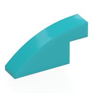 Brick Curved 1 x 4 x 1 2/3 No Studs (Medium Azure)