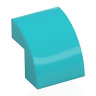 Brick Curved 2 x 2 x 1 2/3 (Medium Azure)