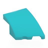 Brick Wedged, Curved 3 x 2 with Stud Notch Right (Medium Azure)