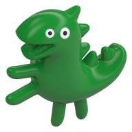 Duplo Stuffed Animal with Face Print (Bright Green)