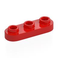 Plate Special 1 x 3 Rounded with 3 Open Studs (Red)