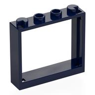 Window 1 x 4 x 3 without Shutter Tabs (Dark Blue)