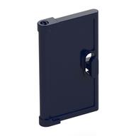 Door for Window Frame 1 x 4 x 3, Semicircular Handle Holes on Back (Dark Blue)