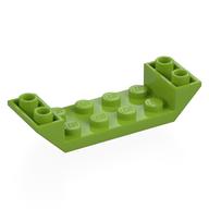 Brick Sloped Inverted 45° 6 x 2 Double with 2 x 4 Recessed (Lime)
