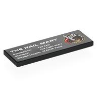 Tile 2 x 6 with 'THE HAIL MARY', Stats Print (Black)