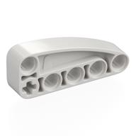 Technic Beam 2 x 5 L-Shape with Quarter Ellipse Thick (White)