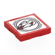 Tile Special 2 x 2 with SMART Tag with A-Wing Print (Red)