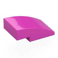 Brick Curved 3 x 2 No Studs (Dark Pink)