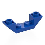 Brick Sloped Inverted 45° 4 x 1 Double with 1 x 2 Recessed (Blue)