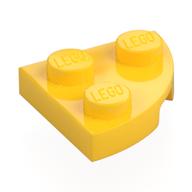 Plate Round Corner 2 x 2 (Yellow)