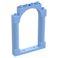 Panel 1 x 6 x 7 with 2 Columns and Arch (Bright Light Blue)