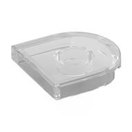 Tile Round 2 x 2 Half Circle (Trans-Clear)