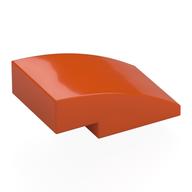 Brick Curved 3 x 2 No Studs (Reddish Orange)