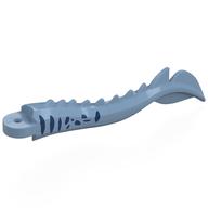 Animal Body Part, Dinosaur, Mosasaurus Tail with Dark Blue Markings Print (Sand Blue)