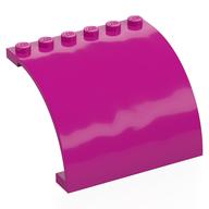 Panel 6 x 5 x 3 1/3 Curved Top (Magenta)