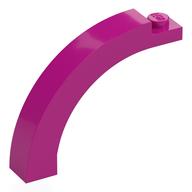 Brick Arch 1 x 5 x 3 1/3 Curved Top (Magenta)