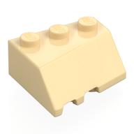 Brick Wedged, Sloped 45° 3 x 3 Right (Tan)