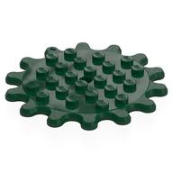 Plate Special 6 x 6 Splat Gear, 14 Teeth (Dark Green)