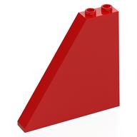 Brick Sloped 55° 1 x 6 x 5 with Bottom Stud Holders (Red)