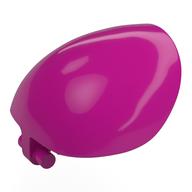 Large Figure Shoulder Cover, Armor, Round, Smooth with Bar (Magenta)
