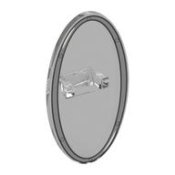 Shield Ovoid with Grip with Silver Border Print (Trans-Clear)
