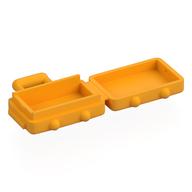 Bag / Suitcase with Long Handle [Opens] (Bright Light Orange)