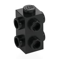 Brick Special 1 x 1 x 1 2/3 with 6 Studs on 3 Sides (Black)