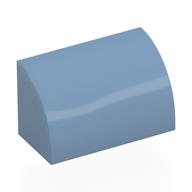 Brick Curved 1 x 2 x 1 No Studs (Sand Blue)