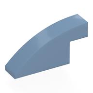 Brick Curved 1 x 4 x 1 2/3 No Studs (Sand Blue)
