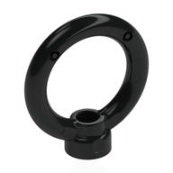 Plate Special, 1 x 1 Stud with 3 x 3 Ring on Top (Black)