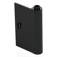 Door 1 x 3 x 4 Right - Open Between Top and Bottom Hinge (Black)